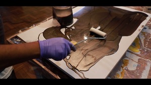 Époxy de finition <span class=keywords><strong>pour</strong></span> table fabriqué en usine, surface sans joint et non poreuse <span class=keywords><strong>pour</strong></span> la création et la rénovation d'œuvres d'art de table en résine - Product Image 4