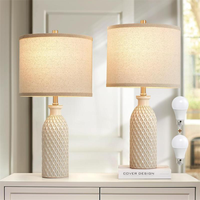 Lampe de table en céramique LED moderne de luxe, luminaire de bureau tendance pour la maison, le salon, le bureau, la chambre à coucher, protection des yeux pour bureau de chambre