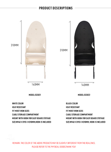 EASTON Universal White Wall Mounted Iron Holder for Hotel Heat Resistant <strong>Ironing</strong> <strong>Board</strong> <strong>Hanger</strong> with Integrated Cord Management - Product Image 4