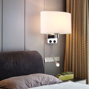 Nouveau Style LED USB chambre maison applique luminaires américain blanc style moderne simple restaurant - Product Image 2
