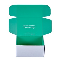 Boîte à courrier pliante personnalisée en carton blanc, boîtes en papier ondulé imprimées pour l'emballage d'expédition de robes, de sous-vêtements, de chemises