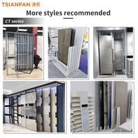 Tbcianfan — présentoir à carreaux en céramique, rotation en métal, pierres brodées, présentoir en marbre, armoire