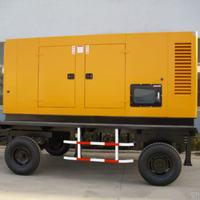 Groupe électrogène diesel mobile sur remorque 30 kW/37,5 kVA avec moteur puissant pour l'alimentation extérieure