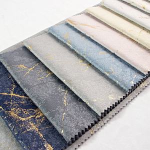 Nuova Collezione TengHui Textile: Velluto Olandese Garantito Resistente con Stampa Dorata Multicolore per Divani di Lusso - Product Image 2