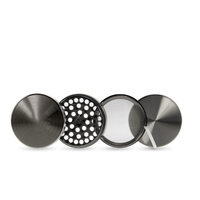 Broyeur à herbes personnalisé en alliage de Zinc 4 couches, broyeur gravé au Laser, Technique de moulage sous pression, accessoires pour fumer
