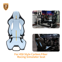 Siège de course en fibre de carbone sèche pour simulateur de conduite, cockpit de simulation pour Ferrari 296GTB SF90 F8 458 488 Simracing, siège baquet