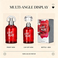 LOVALI Parfum EDP 100ML Berkualitas Tinggi 24 Jam Aroma Tahan Lama Grosir Rose Elegan Floral Segar Hadiah Wanita Kampus