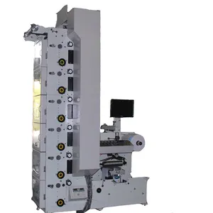 WJRB-320 Roll Estampagem a Frio/laminação Die Cutting Punching Cortando Etiqueta Cor Flexo Impressão Máquina Fornecido Pilha Rotary