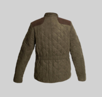 Veste matelassée d'extérieur coupe-vent à col montant et fermeture éclair pour femmes