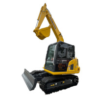 Oferta Especial: Excavadora Hidráulica Usada Original KOMATSU PC70, Miniexcavadora de 7 Toneladas con Cucharón de 0.3m, Certificación CE, para Movimiento de Tierras y Construcción