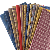 Tissu de doublure jacquard en polyester et viscose teint, respirant et léger, en stock usine, pour vestes et costumes de filles