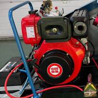Compresseur de lubrification à piston entraîné par moteur diesel, portable, 300L, 300bar, 4500psi, plongée sous-marine, lutte contre l'incendie, paintball