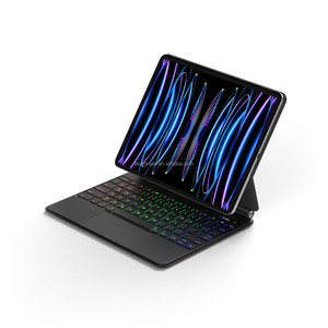 Funda de teclado estilo mágico para iPad Air 13 M2 2024 y para iPad Pro 12,9 (6ª/5ª/4ª/3ª generación) con pantalla de visualización - Product Image 1
