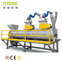 Machine de retrait d'étiquettes de bouteilles PET à haute efficacité, séparateur automatique de plastique pour usine de recyclage, contrôle automatique PLC