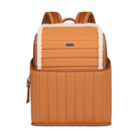 Ensemble de bagages de luxe en microfibre avec décoration en daim et peluche, comprenant une valise cabine à roulettes de 20 pouces et un sac à dos professionnel de 15 pouces