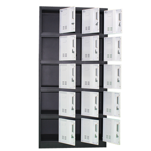 Casiers pour le personnel de l'école et du gymnase Armoire de rangement en métal industriel en acier à 15 portes pour le personnel et la salle de sport - Product Image 4