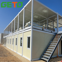 Rumah Prefab Modern dua kamar tidur, rumah kabin Bunglow rumah 60 Meter persegi pemasangan cepat dan mudah