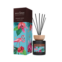 Diffuseur de parfum en rotin de luxe écologique de 150 ml, nouvelle série florale, avec huile aromatique