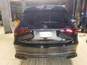 Piezas de automóviles para mercedes-benz GLS63 <span class=keywords><strong>AMG</strong></span> <span class=keywords><strong>2021</strong></span> actualización LD estilo cuerpo Kit labio delantero Tuyere rueda ceja difusor trasero capó de ala superior - Product Image 3