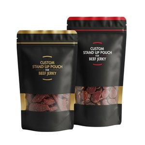 FDA Approved Food Safe Material Moisture Resistant Doypack Size Customization Teriyaki Jerky ISO Certified Factory Price - Product Image 1