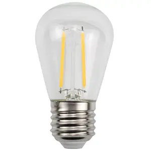 2W S14更换LED灯泡2700K暖白色复古灯丝灯泡220V E27爱迪生LED灯泡ST45用于串灯
