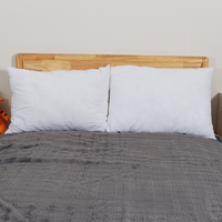 Oreillers modernes 100% coton blanc solide pour hôtel et usage domestique avec remplissage 100% poly confort élégant
