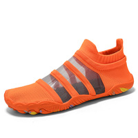 Chaussures de marche pour hommes, taille 48, nouvelle conception, légères, respirantes, en maille, souples, pour pieds larges, à enfiler, style chaussette pieds nus