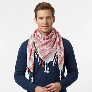 Écharpe Shemagh pour hommes musulmans en gros, été, avec motifs camouflage et unis, respirante, coupe-vent, anti-poussière, couvre-tête et cou - Product Image 4