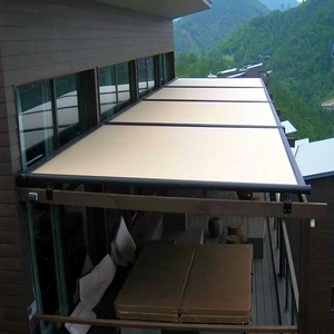 Ventanas de Techo Retráctiles de Aleación de Aluminio de Lujo, Personalizadas, con Rieles Deslizantes con Cremallera para Persianas y Cortinas Exteriores - Product Image 1