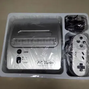 Retro konsol oyunu hem 8 bit NES SNES/NES FC Twin Launch Edition konsolu Video oyunu sistemini oynar-gümüş kabuk