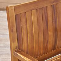 Chaises d'extérieur en bois d'acacia (lot de 2), teck