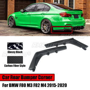 Par de Difusores de Esquina para Parachoques Trasero de BMW F80 M3 F82 M4 2015-2020, Protector de Parachoques, Estilo Fibra de Carbono - Product Image 1