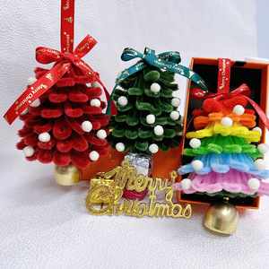 Christmas Decor Vehicle Handmade DIY Twisty Stick Christmas <b>Tree</b> <b>Ornament</b> Atmosphere Scene Setting Door Hanging Accessory - Product Image 3