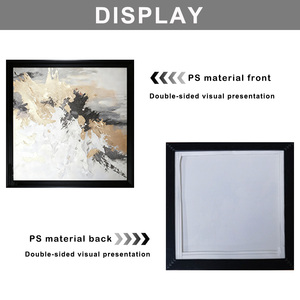 Lukisan dinding modern bergaya minimalis Prancis, garis abstrak merah-cokelat, lukisan dekoratif dinding latar belakang sofa besar kelas atas, berbingkai - Product Image 6