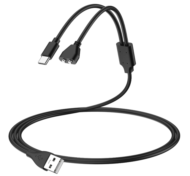 2-in-1 USB C and Magnetic Bark Collar Charging Cable