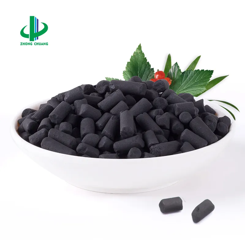 Colonne activée meilleure vente Prosteel carbone utilisé pour éliminer les polluants dans l'air en vrac acheter auprès de Chine Black Cubes 99.99% Kdf