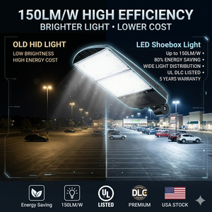 Luminaria LED para Estacionamiento de 100W-500W, 120-277V, IP65, con Fotocélula, Tipo Shoebox, para Iluminación Exterior - Product Image 2