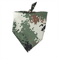 Bandana pour chien en coton imprimé motif camouflage, style cool, accessoires pour animaux de compagnie, vente en gros du fabricant
