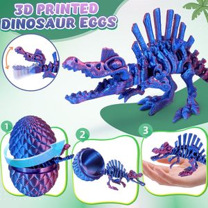 Huevos de Dinosaurio Impresos en 3D, Juguetes Antiestrés para Niños, Animales de Plástico para Aliviar el Estrés, Unisex, Edad 5-7 Años - Product Image 3