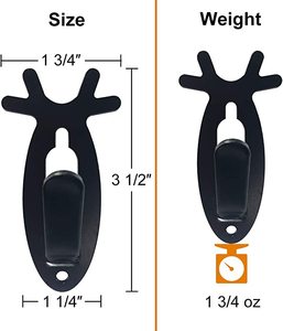 Colgador de cráneo de montaje europeo para sala de estar, anzuelos de calavera de <span class=keywords><strong>ciervo</strong></span> de cornamenta, fácil instalación, decoración del hogar, uso interior y exterior - Product Image 4