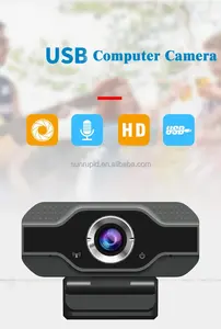 1080P USB Webcam Computadora Cámara web USB gran angular Laptop o Desktop Web Camera con micrófono Enfoque manual