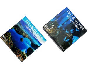 Puzzle en papier de 500 pièces de haute qualité, logo personnalisé imprimé, écologique, durable, <span class=keywords><strong>bleu</strong></span>, papillon, pour adultes, cadeaux - Product Image 6