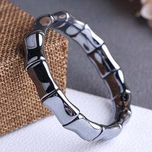 Bracelet en térahertz, bracelet extensible à perles carrées, unisexe, <span class=keywords><strong>pierre</strong></span> énergétique, bracelet à perles, bijoux géométriques polis - Product Image 4