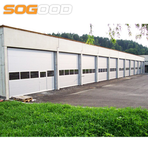 Porte <span class=keywords><strong>de</strong></span> <span class=keywords><strong>garage</strong></span> sectionnelle inclinable moderne standard américaine avec fenêtre grille supérieure pour entrepôt, <span class=keywords><strong>portail</strong></span> automatique, résidentiel et villas - Product Image 3