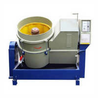 Machine de polissage à disque horizontal industrielle de grande capacité 120L, moteur 4kW, pour chanfreinage de précision des bords et ébavurage de pièces en masse
