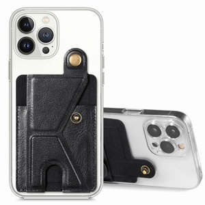 Carbon Fiber Wallet Flip Card K-shaped <b>Holder</b> Phone Case for <b>iPhone</b> Mobile Phone Case Wallet - Product Image 1