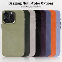 Étui de téléphone en cuir de luxe pour iPhone 15 Pro Max, personnalisé pour hommes, en cuir artificiel, antichoc, Laudtec ODM OEM