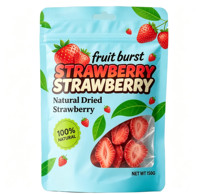 Op maat gemaakte voedselveilige plastic stand-up pouch met ritssluiting voor kleine batches snacks, gedroogd fruit en snoepjes