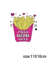 LETOP 16oz UV pour DTF Cup Wrap Transfers Stickers 1PCS Durable Material French Fries Milk Tea Sushi Bread Other Delicious