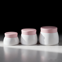 Offre Spéciale – Pots en Plastique PP 15g 30g 50g – Luxe Mat Rose Vert – Contenants Cosmétiques pour Crème, Baume Lèvres et Corps – Emballage Soins Bébé
